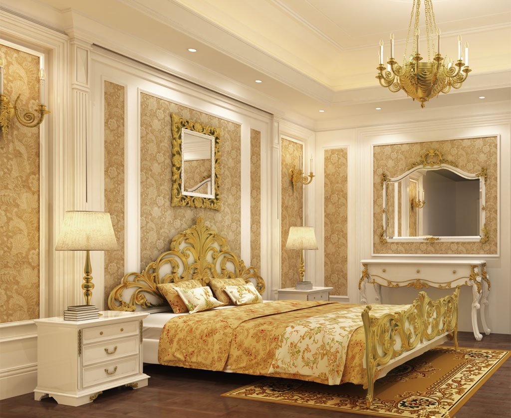 Các mẫu phòng ngủ khách sạn tân cổ điển đẹp chuẩn 5 sao | ROMAN