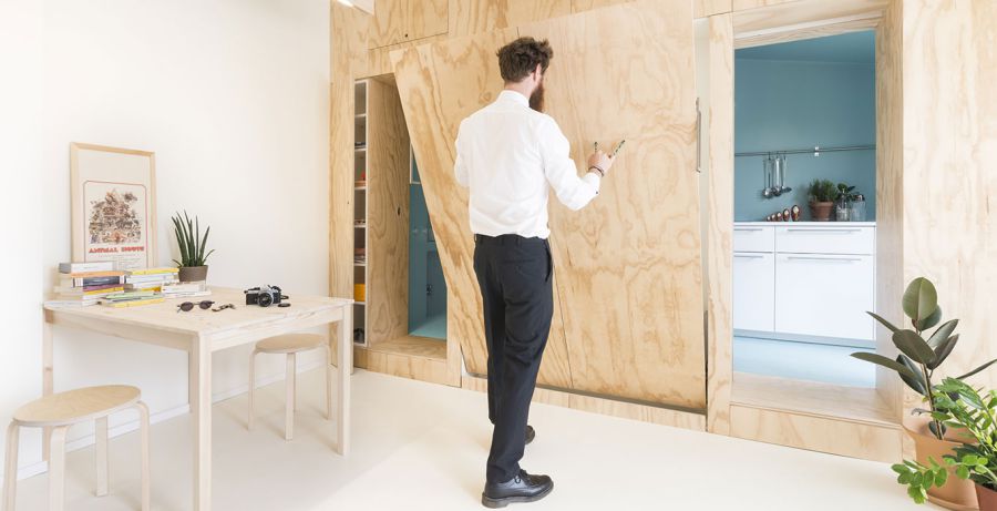Tủ gỗ nội thất thông minh cho nhà nhỏ