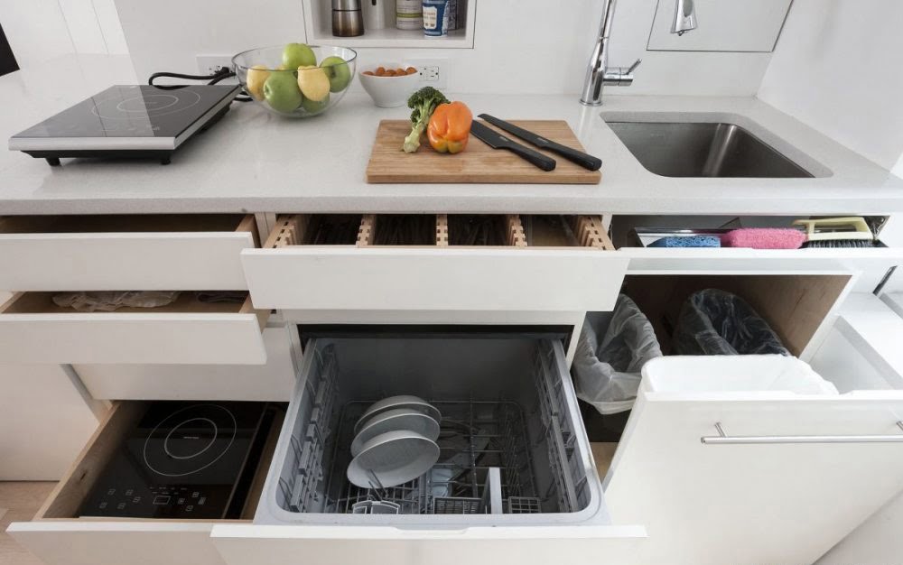 Tủ bếp nội thất thông minh cho nhà nhỏ