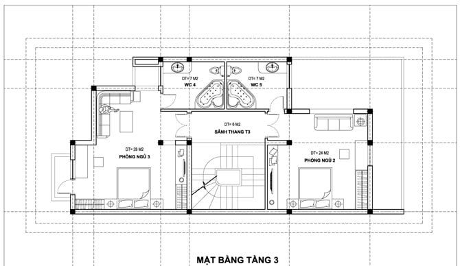 biệt thự 4 tầng hiện đại