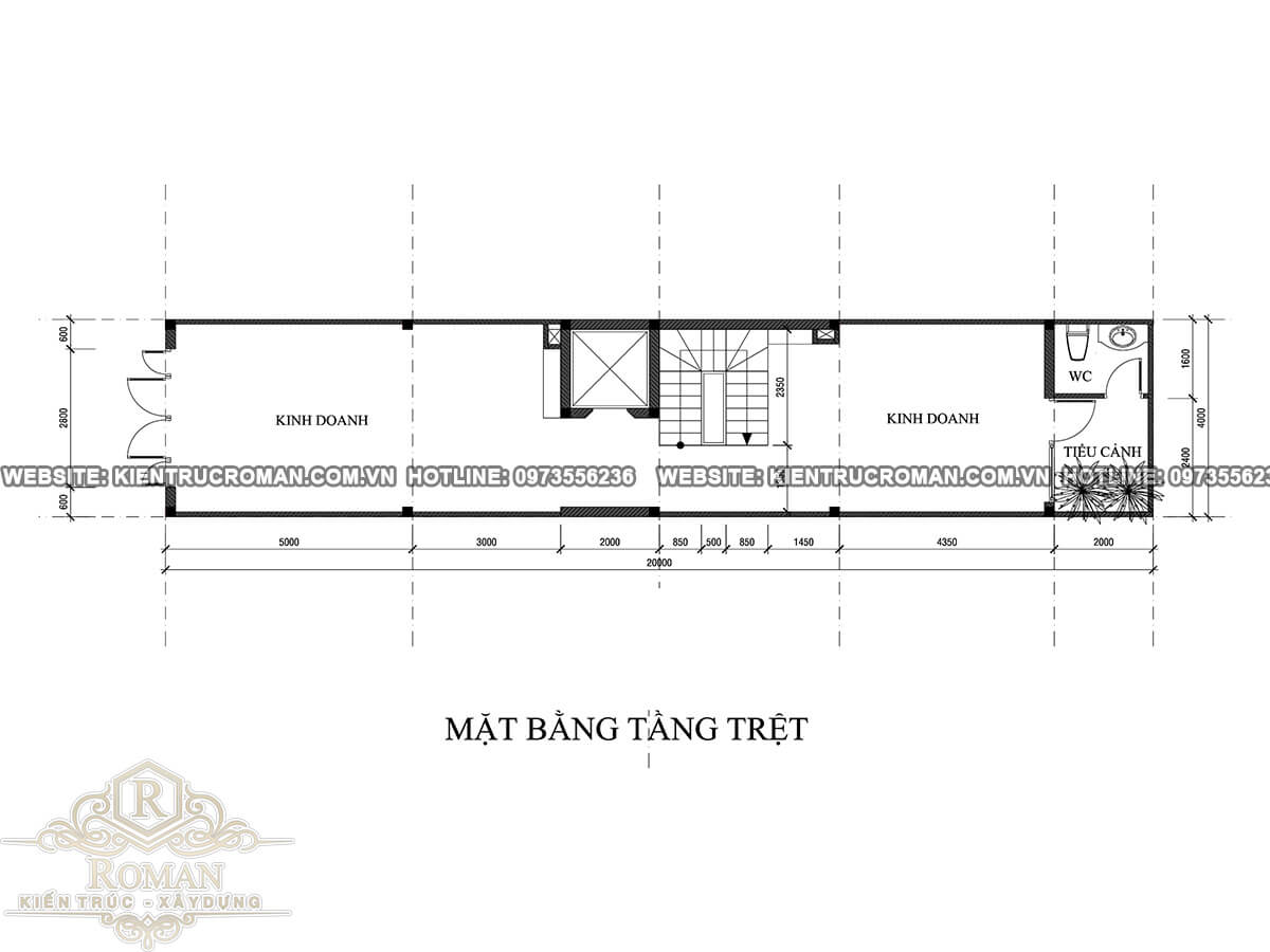 mặt bằng tầng trệt mẫu nhà đẹp 4 x 18 sạng trọng tại quận 8