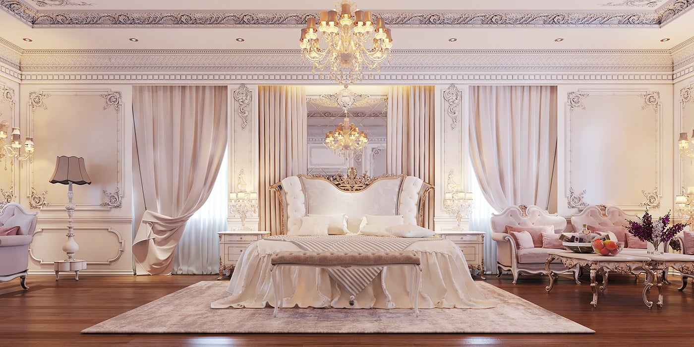 mẫu phòng ngủ đẹp phong cách cổ điển