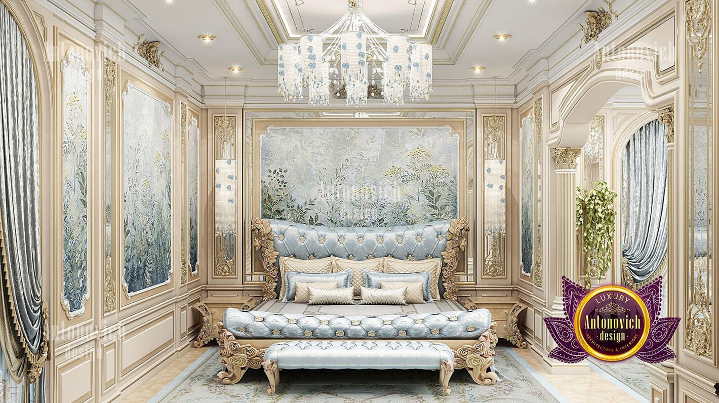 phòng ngủ hoàng gia đẹp cổ điển