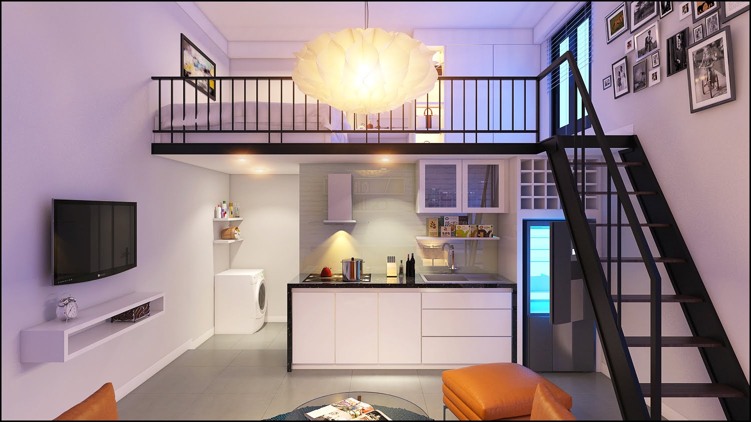 Mẫu thiết kế căn hộ mini cho thuê đẹp hấp dẫn khách hàng | ROMAN