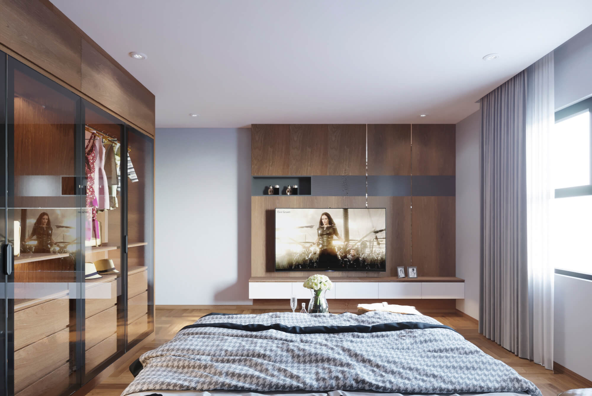 thiết kế nội thất chung cư 3 phòng ngủ 